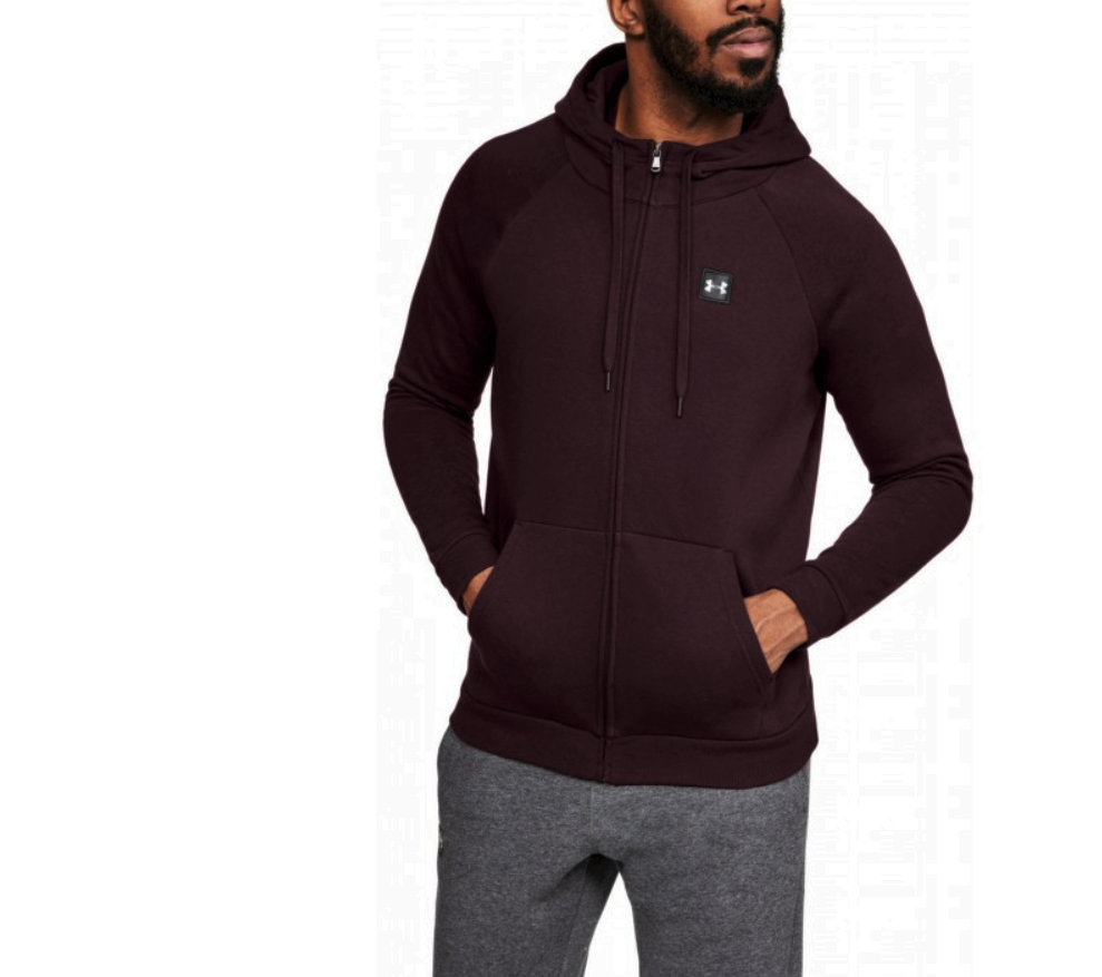 ua rival fleece fitted graphic